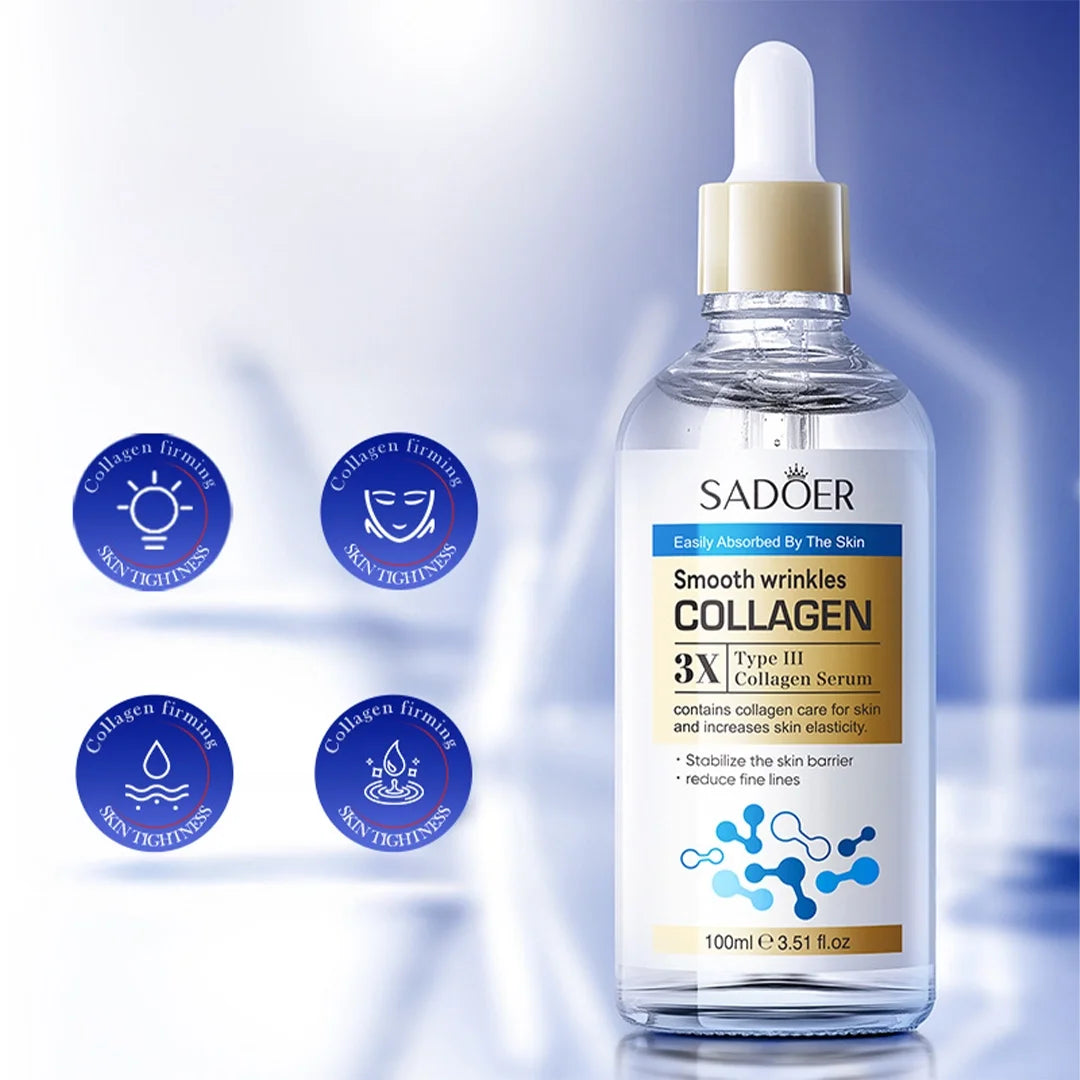 Sérum Firmador com Colágeno - Niacinamida - Ácido Hialurônico - 30ml